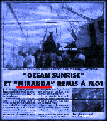 un articolo pubblicato dal quotidiano locale "La Dépêche de la Mer" 