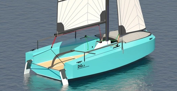 DG 5.5, lo scow con la tenda 