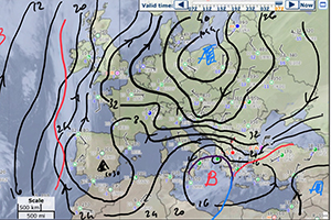 Maltempo e salvataggi: video
e commento del meteorologo