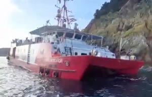 Nave oceanografica 
incagliata all'Elba