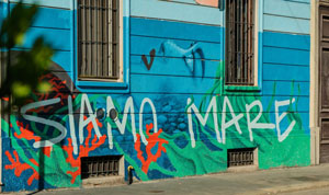A Milano un murale 
anti-smog porta il mare in città
