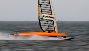 “Vestas Sailrocket”
vola a 65,45 nodi