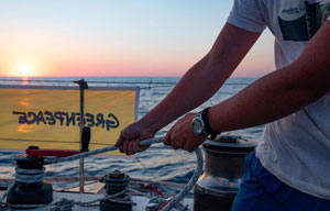 Greenpeace a vela
per perlustrare l'Adriatico