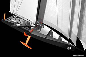 La "Volvo Ocean Race"
si correrà sui foil