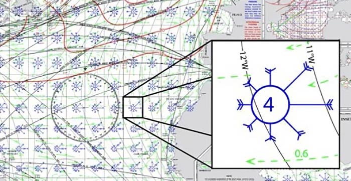 Pilot Chart, il meteo sulla carta