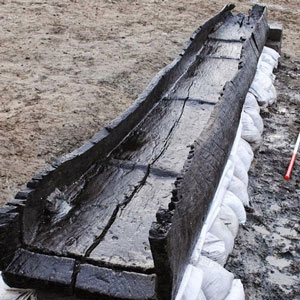 Tre canoe dell'età del bronzo 
in mostra a Peterborough
