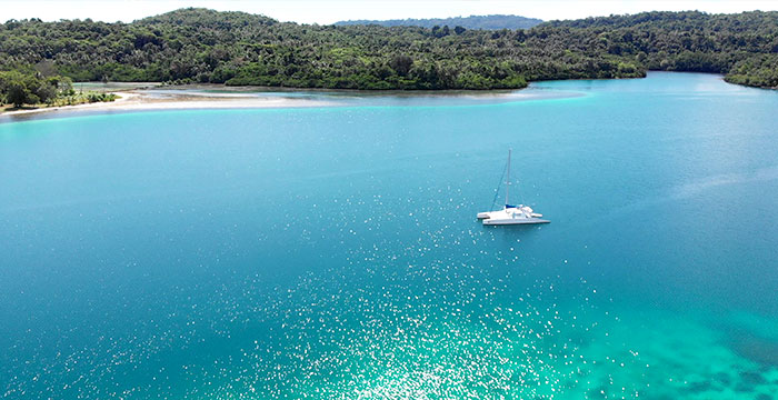 L'atollo in catamarano