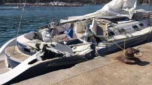 Collisione all'Argentario
barca a vela distrutta. Due morti