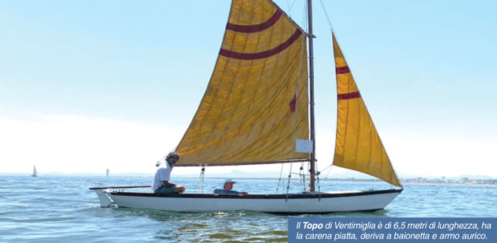 Due amici, la vela e un topo
