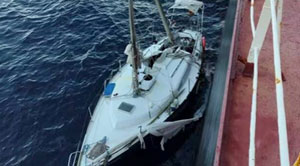 Undici giorni alla deriva 
a bordo di un Arp&egrave;ge