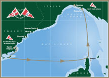 "Giraglia Rolex Cup"
con duecento barche