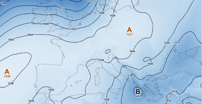 Le isobare su Bolina Meteo Mare