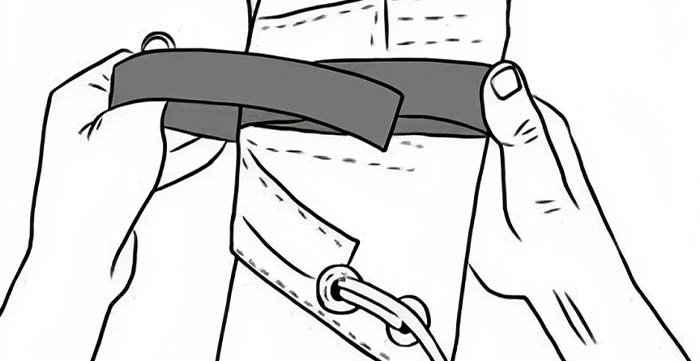 Un po' di velcro per il fiocco