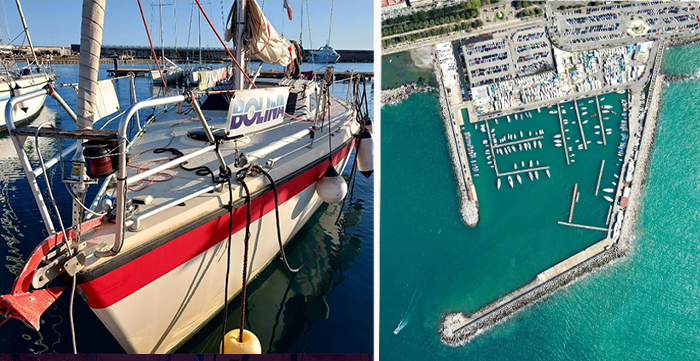 Scalo a Salerno e vela pop