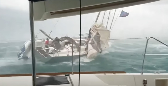 Tempesta travolge l'Istria