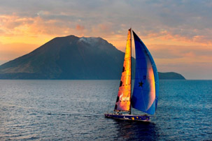 La "Middle Sea Race"
in attesa del vento