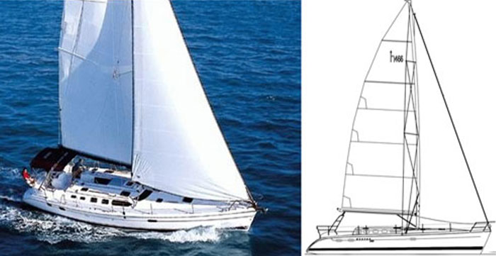 Hunter 466, senza sartie è sicuro?