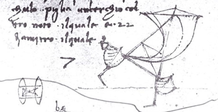 Il multiscafo di Leonardo