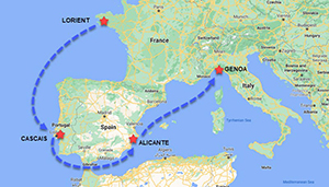 The Ocean Race Europe
sulla linea di partenza