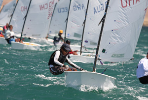 Flotta di Optimist
in gara a Sanremo