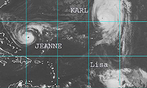 Cicloni: Jeanne avanza verso le Bahamas