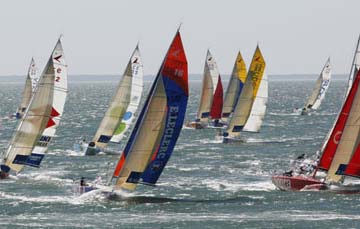 Alla "Solitaire 
du Figaro"
lo skipper 
Pietro D'Alì
