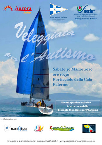 A Palermo si veleggia
per l'autismo