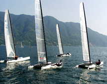 Classe A in regata sul lago Maggiore