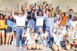 Premiati  i vincitori
dei Giovanili in doppio
