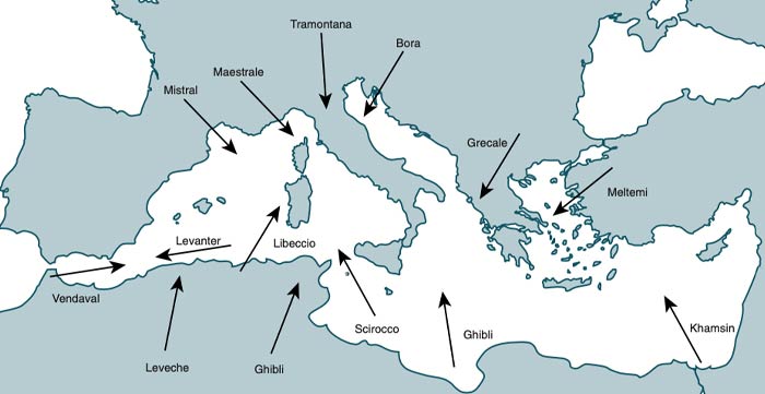 Venti e onde dell’estate mediterranea