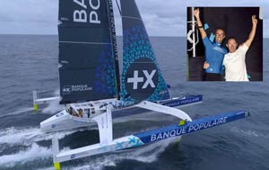 A Banque Populaire XI
la Transat Jacques Vabre