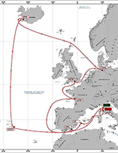 L'Amerigo Vespucci
inizia la campagna estiva