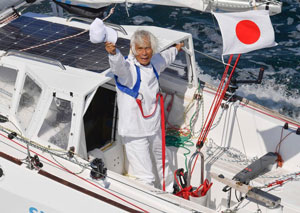 Kenichi Horie: il più anziano
ad attraversare il Pacifico