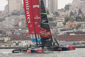 "Kiwi" troppo veloci
per "Luna Rossa"