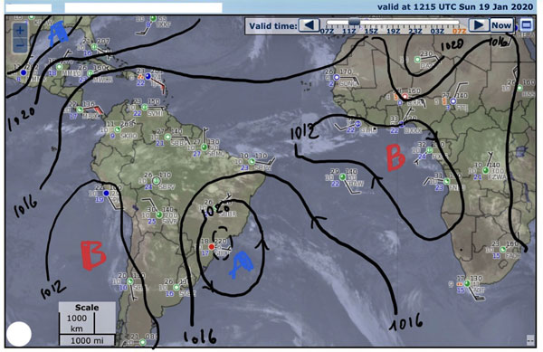 Cape to Rio: Maserati 2°
L'analisi meteorologica