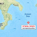 Maple dispersa nel Mar Ionio
