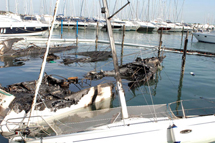 Imbarcazioni 
in fiamme
a Marina Punta Faro