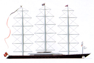 "Maltese Falcon", in cantiere la nave dei titani