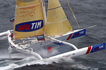 Soldini con "Tim" al Grand Prix della Corsica